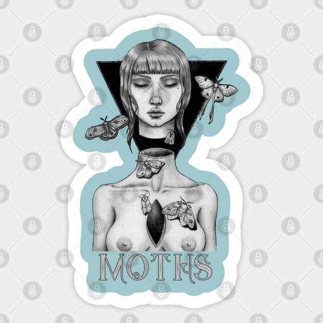 Moths Sticker by SolDaathStore